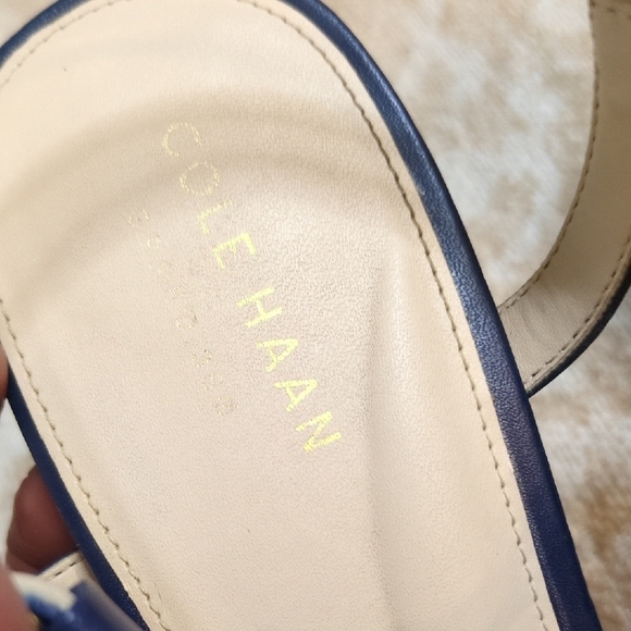 Cole Haan Cherie Women s Grand Block Sandals - BlueNavy 8.5B - Picture 2 of 7